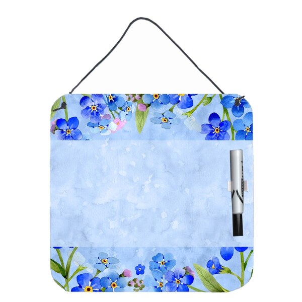 Teacher&Aposs Aid Myosotis Flowers Aluminum Dry Erase Marker Board TE2880502 - main